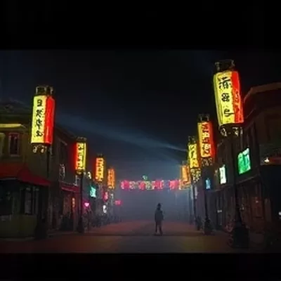 《灯下三更》灯光组手记封面：灯架投下三道影子