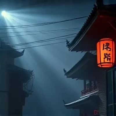 《一人分饰》表演笔记封面：镜中两个不同的侧脸